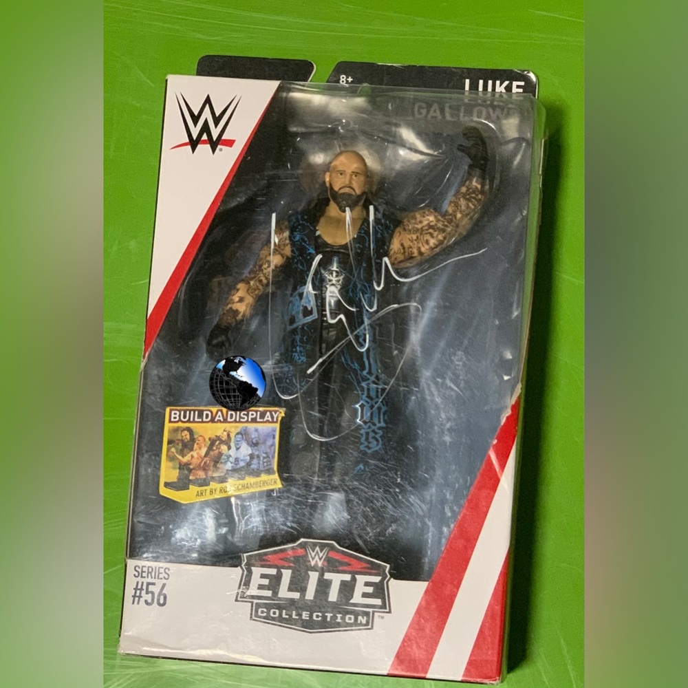 Autographed SLIGHTLY FADED SIGNATURE WWE Elite Collection Series 56 Luke Gallows